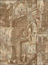 Antique Monument fabric in soft bronze color - pattern number RM60106 - by Casa Mia in the Diamond collection