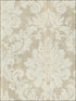 Imperial Damask fabric in cream beige color - pattern number RM60308 - by Casa Mia in the Diamond collection