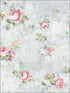 English Flower fabric in soft blue color - pattern number RM60512 - by Casa Mia in the Diamond collection