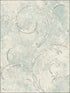 Antique Scroll wallpaper in soft blue grey color - pattern number RM60904 - by Casa Mia in the Diamond collection