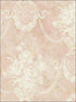 Classic Floral Cameo fabric in soft pink cream color - pattern number RM61501 - by Casa Mia in the Diamond collection