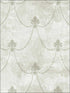 Small Damask Scroll wallpaper in soft grey silver color - pattern number RM61808 - by Casa Mia in the Diamond collection