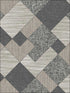 Textile Geo fabric in soft black grey color - pattern number RM90300 - by Casa Mia in the Graphite collection