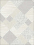 Textile Geo fabric in grey soft grey color - pattern number RM90305 - by Casa Mia in the Graphite collection
