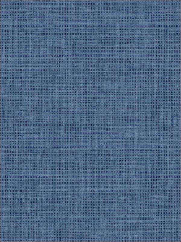 Grasscloth Effect wallpaper in blue color - pattern number RM90902 - by Casa Mia in the Graphite collection