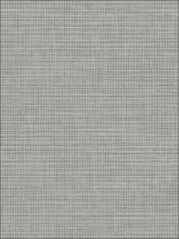Grasscloth Effect wallpaper in dark grey color - pattern number RM90918 - by Casa Mia in the Graphite collection