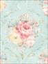 Classic Flora Cameo fabric in blue marine color - pattern number RM50502 - by Casa Mia in the Opal collection