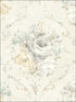 Classic Flora Cameo fabric in white color - pattern number RM50503 - by Casa Mia in the Opal collection