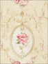 Flora Cameo fabric in beige cream pink color - pattern number RM50805 - by Casa Mia in the Opal collection