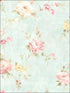 English Rose wallpaper in soft blue pink color - pattern number RM51002 - by Casa Mia in the Opal collection