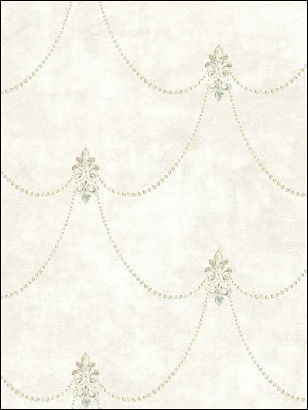 Cherry Flower wallpaper in cream pink color - pattern number RM51111 - by Casa Mia in the Opal collection