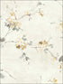 Cherry Flower wallpaper in cream soft purple color - pattern number RM51203 - by Casa Mia in the Opal collection