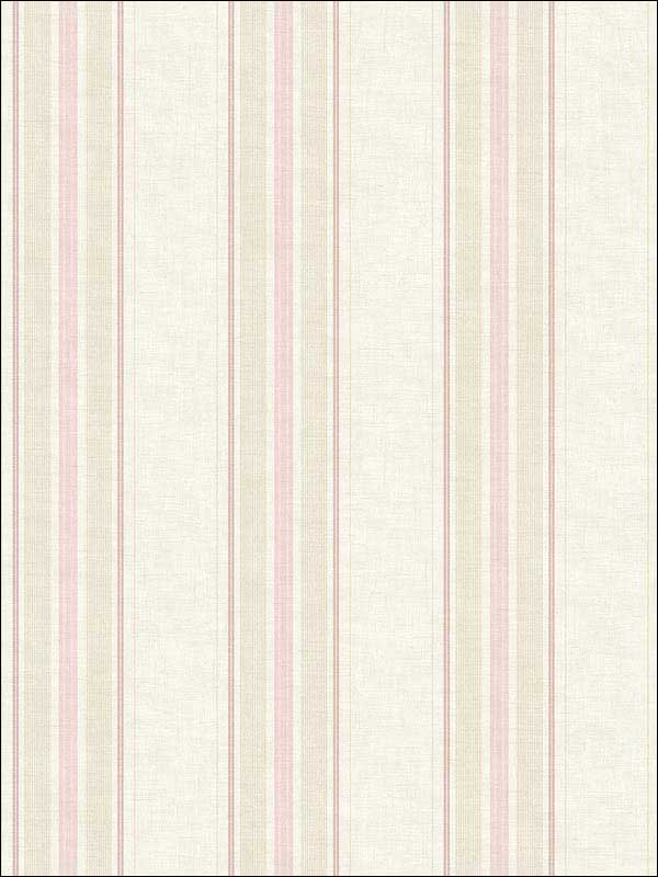 Stripes wallpaper in cream pink color - pattern number RM51701 - by Casa Mia in the Opal collection