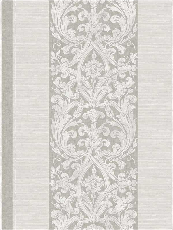 Gothic Stripes fabric in grey white color - pattern number RM80608 - by Casa Mia in the Quartz collection