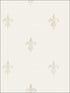 French Lily wallpaper in cream color - pattern number RM80805 - by Casa Mia in the Quartz collection