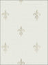French Lily wallpaper in soft grey color - pattern number RM80808 - by Casa Mia in the Quartz collection