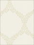 Medallion fabric in cream color - pattern number RM80905 - by Casa Mia in the Quartz collection
