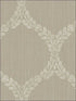 Medallion fabric in beige color - pattern number RM80906 - by Casa Mia in the Quartz collection