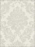 Textile Damask fabric in white grey color - pattern number RM81108 - by Casa Mia in the Quartz collection