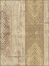 Tribal Stripes fabric in gold bronze soft brown color - pattern number RM40101 - by Casa Mia in the Titanium collection