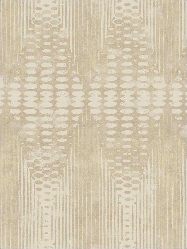 Abstract Bead fabric in soft gold cream color - pattern number RM40305 - by Casa Mia in the Titanium collection