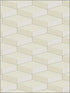 3D Geometric Cube fabric in cream white soft cream color - pattern number RM40605 - by Casa Mia in the Titanium collection