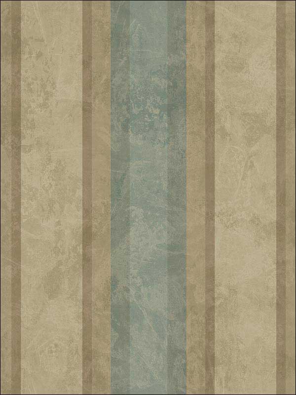Stripes wallpaper in gulf stream brown soft brown color - pattern number RM41304 - by Casa Mia in the Titanium collection