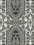 Neoclassic Scroll wallpaper in black silver color - pattern number RM30900 - by Casa Mia in the Zinc by Casa Mia collection