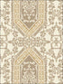 Neoclassic Scroll wallpaper in gold bronze beige color - pattern number RM30901 - by Casa Mia in the Zinc by Casa Mia collection