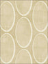 Metallic Circles fabric in beige cream color - pattern number RM70003 - by Casa Mia in the Zircon collection