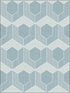 3D Hexagon fabric in soft blue color - pattern number RM70402 - by Casa Mia in the Zircon collection