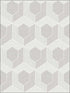 3D Hexagon fabric in soft grey color - pattern number RM70407 - by Casa Mia in the Zircon collection
