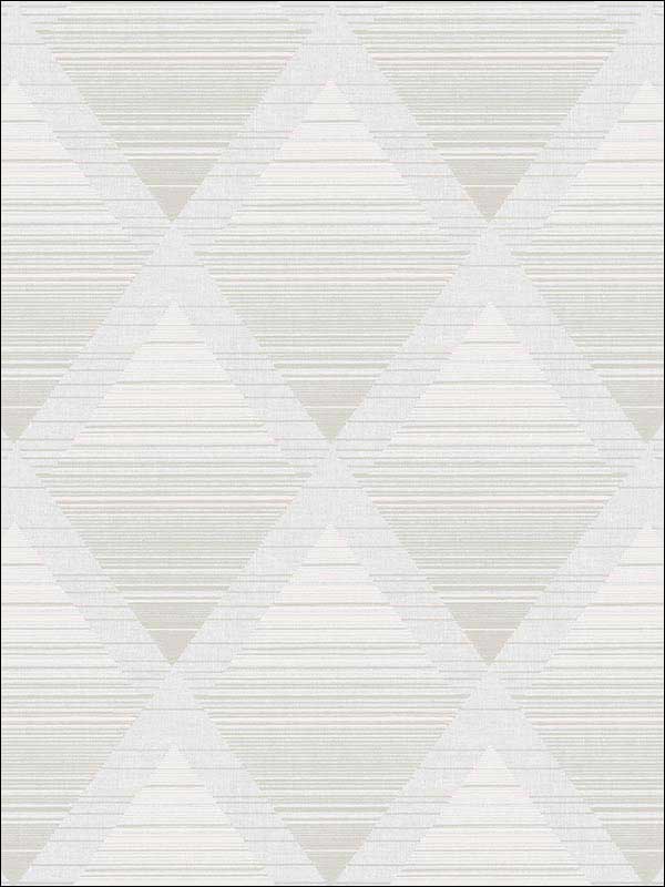 Metallic Rhombus wallpaper in cream soft grey color - pattern number RM70810 - by Casa Mia in the Zircon collection