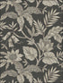 Rainforest Leaves fabric in brushed ebony and stone color - pattern number RY30200 - by Seabrook in the Boho Rhapsody collection