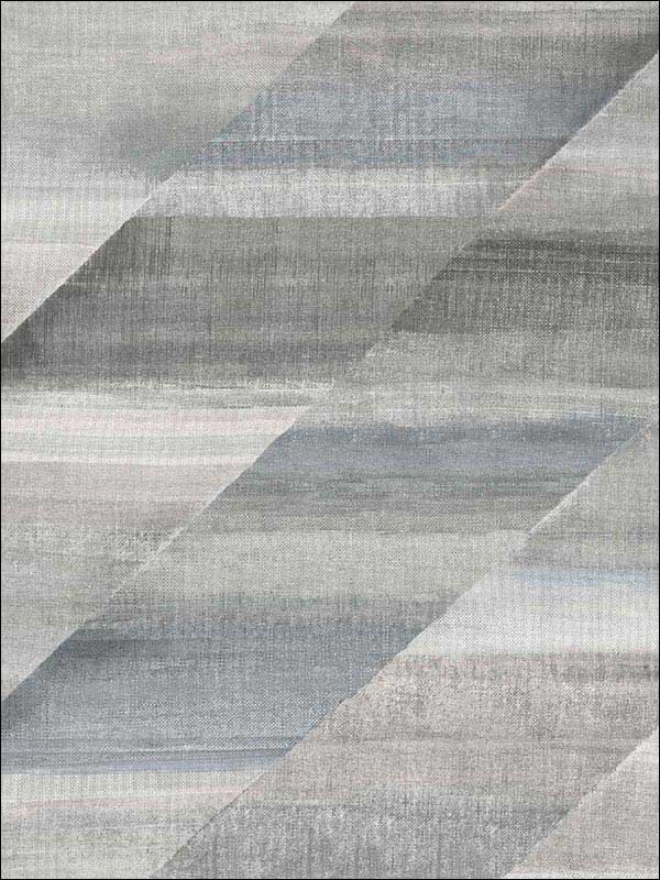 Rainbow Diagonals fabric in cinder gray and slate color - pattern number RY30310 - by Seabrook in the Boho Rhapsody collection