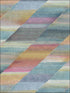 Rainbow Diagonals fabric in aged wine and antique gold color - pattern number RY30313 - by Seabrook in the Boho Rhapsody collection