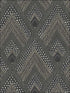 Panama Boho Diamonds fabric in black sands and charcoal color - pattern number RY30500 - by Seabrook in the Boho Rhapsody collection