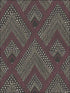 Panama Boho Diamonds fabric in cranberry and brushed ebony color - pattern number RY30507 - by Seabrook in the Boho Rhapsody collection
