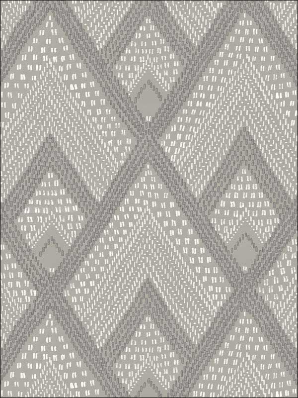 Panama Boho Diamonds fabric in cove gray color - pattern number RY30508 - by Seabrook in the Boho Rhapsody collection