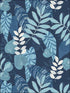 Tropicana Leaves wallpaper in sky blue and champlain color - pattern number RY30902 - by Seabrook in the Boho Rhapsody collection