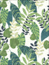 Tropicana Leaves wallpaper in viridian and dill color - pattern number RY30904 - by Seabrook in the Boho Rhapsody collection