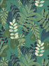 Tropicana Leaves wallpaper in jade rosemary and spruce color - pattern number RY30914 - by Seabrook in the Boho Rhapsody collection