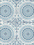 Mandala Boho Tile wallpaper in cerulean and washed denim color - pattern number RY30702 - by Seabrook in the Boho Rhapsody collection