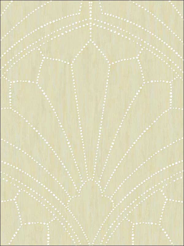 Scallop Medallion wallpaper in sand dunes color - pattern number RY31505 - by Seabrook in the Boho Rhapsody collection
