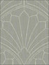 Scallop Medallion wallpaper in cinder gray and ivory color - pattern number RY31515 - by Seabrook in the Boho Rhapsody collection