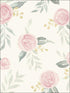 Magnolia Home Watercolor Roses Peel and Stick fabric in pink color - pattern number PSW1010RL - by Magnolia Home by Joanna Gaines in the Magnolia Home Peel and Stick Wallpaper collection