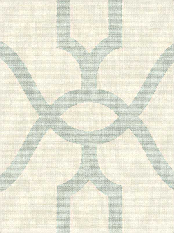 Magnolia Home Woven Trellis Peel and Stick wallpaper in beige and blue color - pattern number PSW1161RL - by Magnolia Home by Joanna Gaines in the Magnolia Home Peel and Stick Wallpaper collection