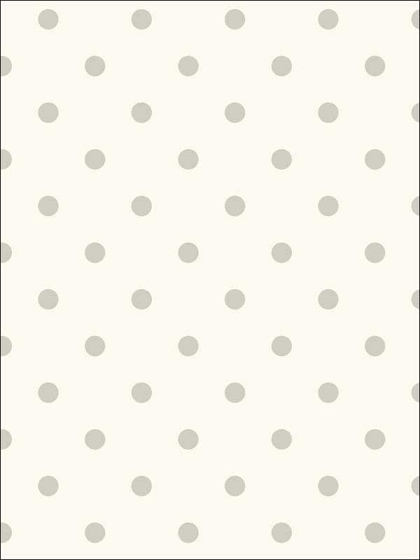 Magnolia Home Dots on Dots Peel and Stick wallpaper in cream and grey color - pattern number PSW1177RL - by Magnolia Home by Joanna Gaines in the Magnolia Home Peel and Stick Wallpaper collection