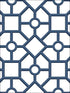 Hedgerow Trellis Peel and Stick wallpaper in navy color - pattern number PSW1027RL - by York in the York Premium Peel and Stick Tropics Wallpaper collection