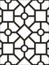 Hedgerow Trellis Peel and Stick wallpaper in black and gold color - pattern number PSW1028RL - by York in the York Premium Peel and Stick Tropics Wallpaper collection